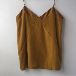 Gold polyester Club Monaco tank top